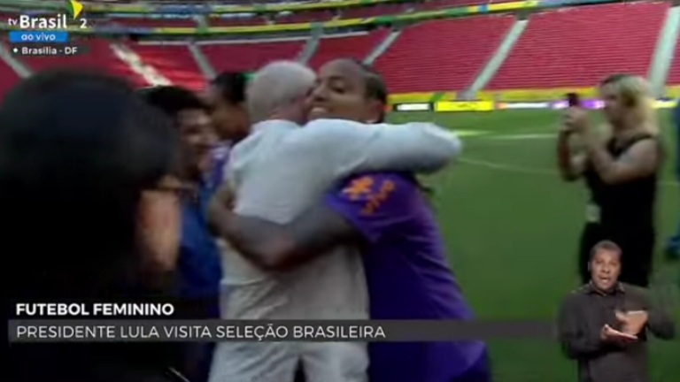 Lula visita Seleção Brasileira