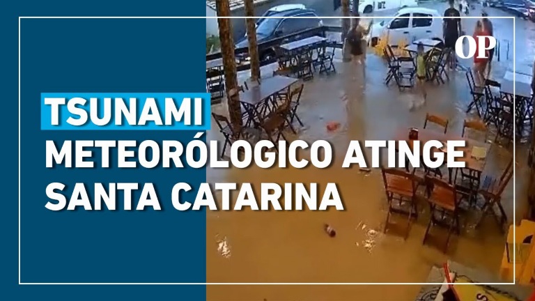 Tsunami meteológico atinge o litoral de Santa Catarina