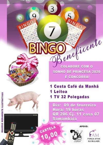 Bingo Beneficente em prol do Sonho de Princesa 2020