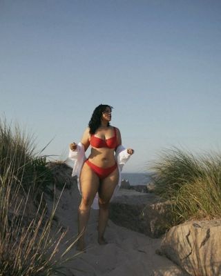 A red bikini moment.