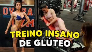 Ana Horikawa e Jéssica Lopes em treino de glúteo