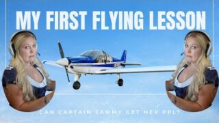 Blonde Bombshell Learns to Fly You Won’t Believe My First Landing!