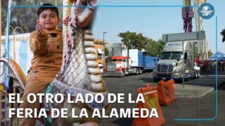 Así amaneció la Alameda tras la feria de fin de año