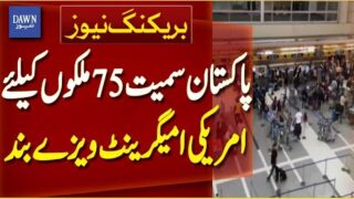 US Suspends Immigrant Visas for 75 Countries Including Pakistan | Breaking News | Dawn News