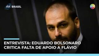 Eduardo Bolsonaro critica falta de apoio à candidatura de Flávio