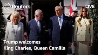 LIVE: President Trump welcomes King Charles to the White House
