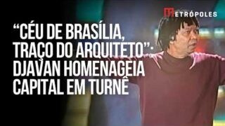 Djavan homenageia Brasília ao cantar “Linha do Equador” em turnê de 50 anos