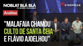 Malafaia apresenta candidatos em altar do culto com Flávio Bolsonaro em campanha para evangélicos