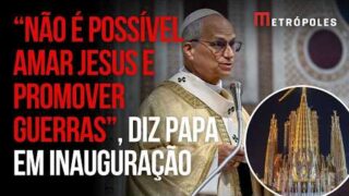 Papa Leão XIV inaugura torre da Sagrada Família e faz apelo pela paz