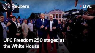 LIVE: UFC Freedom 250 staged at the White House