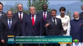 Lula debate veto às exportações de carne na cúpula do G7