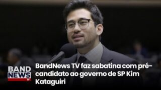 BandNews TV faz sabatina com pré-candidato ao governo de SP Kim Kataguiri