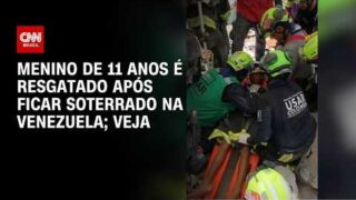 Vídeo: Menino de 11 anos é resgatado após ficar soterrado na Venezuela | AGORA CNN