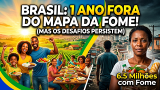 Brasil completa 1 ano fora do Mapa da Fome, mas desafios persistem