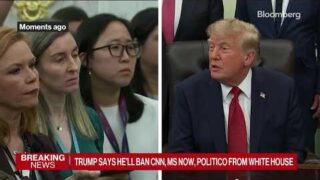 Trump Bans CNN, MS NOW, Politico From White House