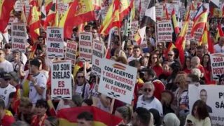 Thousands protest Spain’s handling of Ceuta migrant crisis